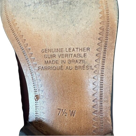 Giorgio Brutini Le Glove Shoes Mens 7.5W Brown Slip On Leather Loafer Moc Toe - Picture 9 of 9